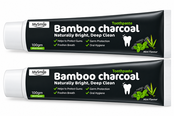 MySmile Bamboo CharCoal Toothpaste 100g ( Pack of 2 )
