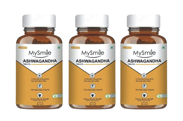 MySmile Ashwagandha Tablets ( 60x3 Tablets )