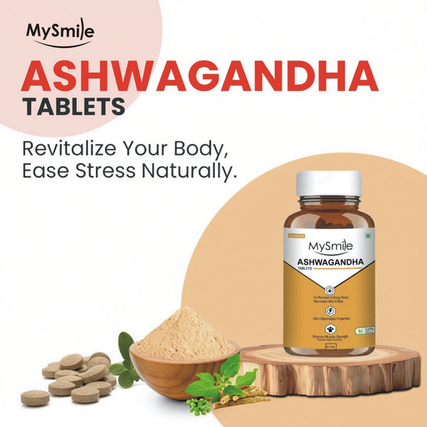 MySmile Ashwagandha Tablets ( 60x2 Tablets )