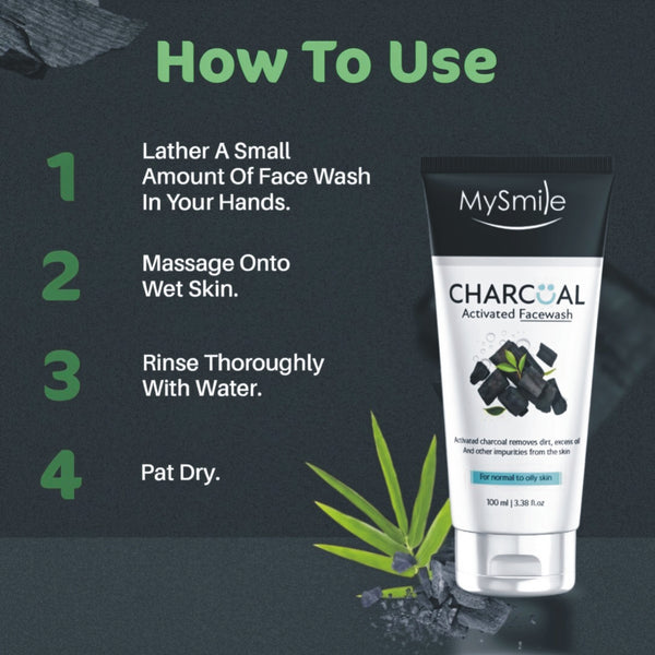 MySmile CharCoal Activated FaceWash 100x3=300g