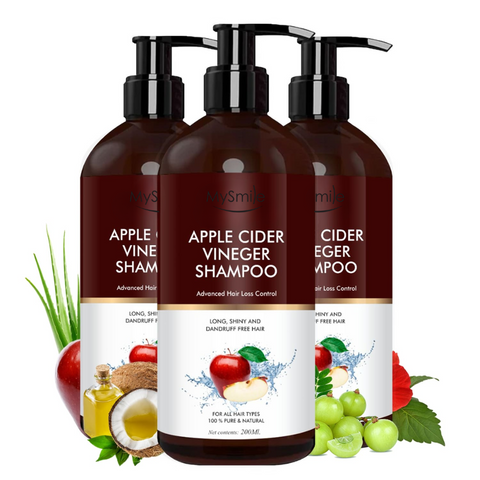 Apple Cider Vinegar Hair Shampoo | Anti-Dandruff & Shine Boost - 200ml