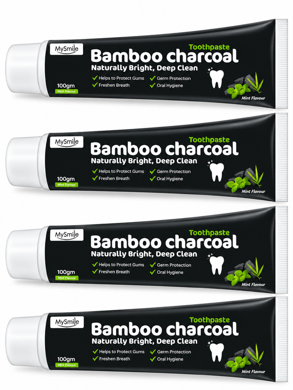 MySmile Bamboo CharCoal Toothpaste 100x4=400g