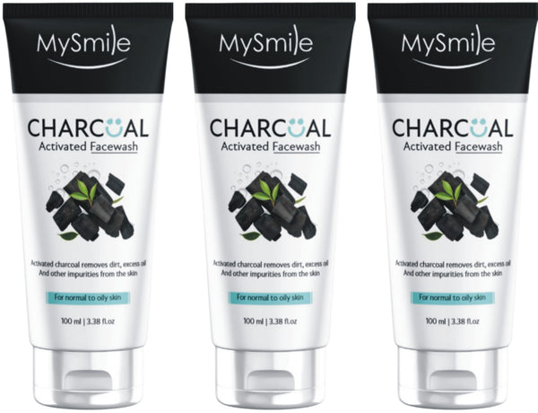 MySmile CharCoal Activated FaceWash 100x3=300g
