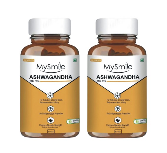 MySmile Ashwagandha Tablets ( 60x2 Tablets )
