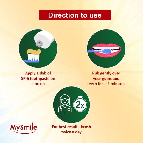 MySmile SP6 Toothpaste 100g | Complete Oral Care for Strong Teeth & Healthy Gums